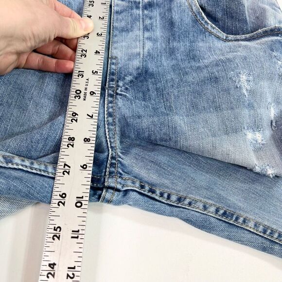 Zara Denim Coverall Womens Small Ripped Distressed Carpenter 100% Cotton Overall - Picture 4 of 10